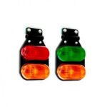 1 JUEGO DE DOS UNI. FLEXIBLE ELECTRONICO ROJO/AMBAR - VERDE/AMBAR