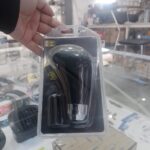 BOCHA DE PALANCA DE CAMBIOS BLANCO / PLATEADO UNIVERSAL