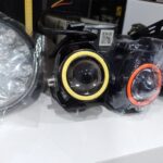 LUZ LED ALTA Y BAJA BLANCA CON FUNCION FLASH Y OJO DE ANGEL BLANCO 9V-36V 1 LED - 18 WATTS MEDIDAS 87*51*63 (mm)